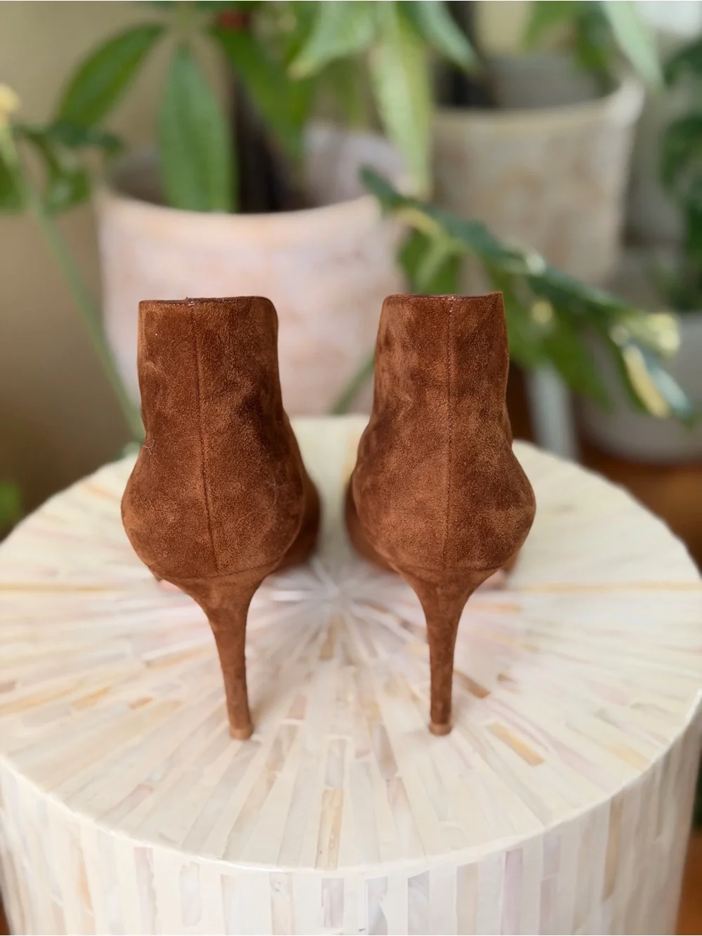 Gianvito Rossi Brown Suede Pointed-Toe Pumps 38 / 8 - Picture 3 of 3